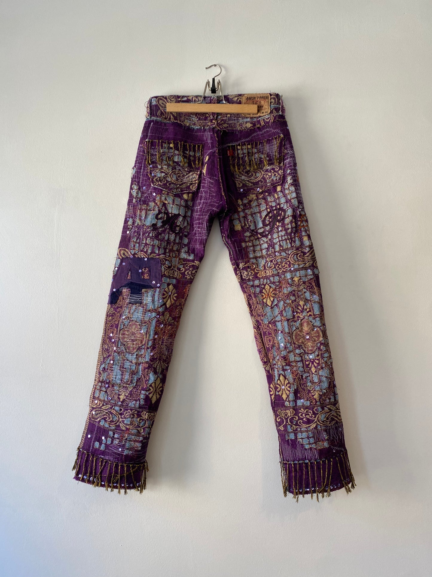 purple art jeans