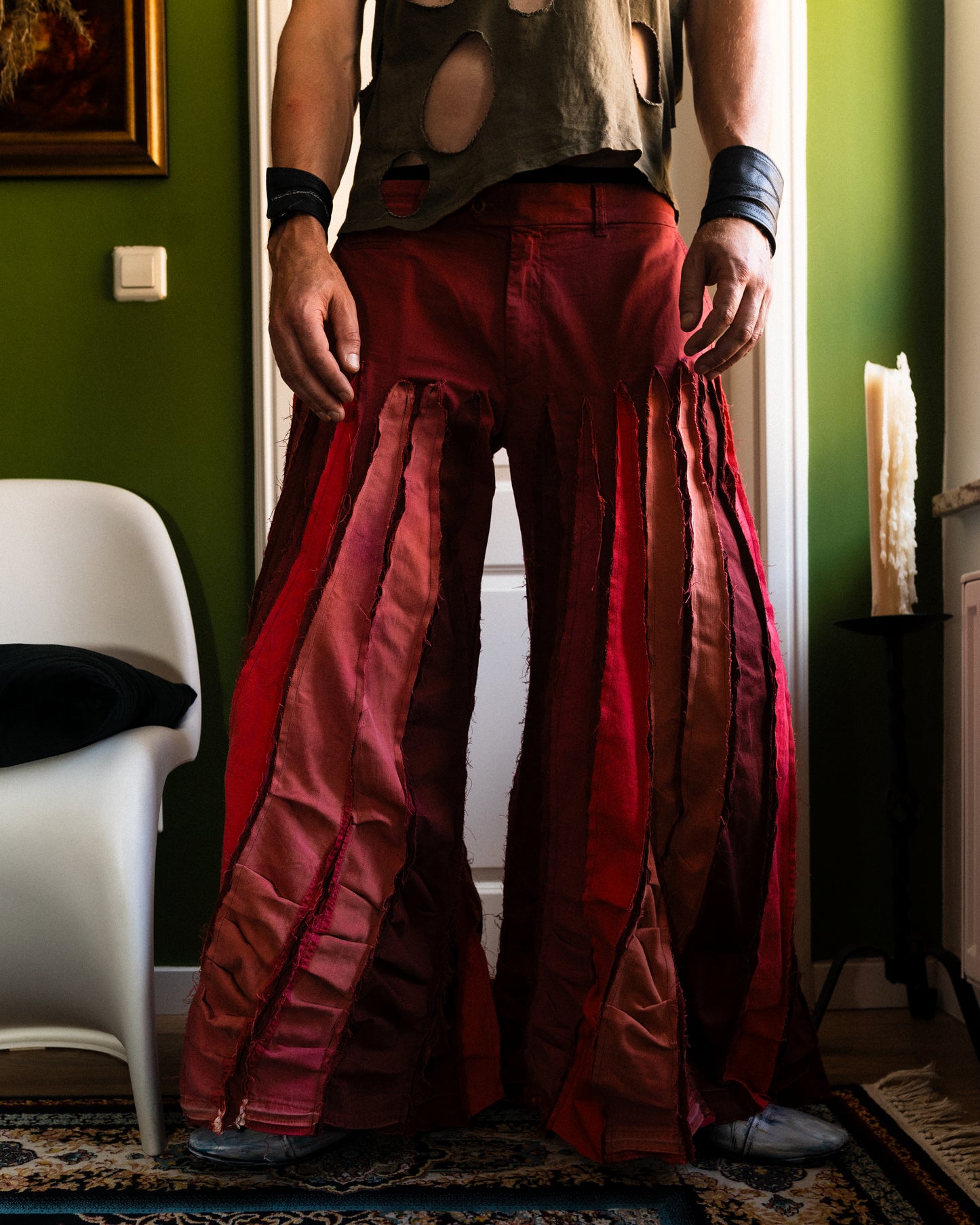 Red Quattro pants