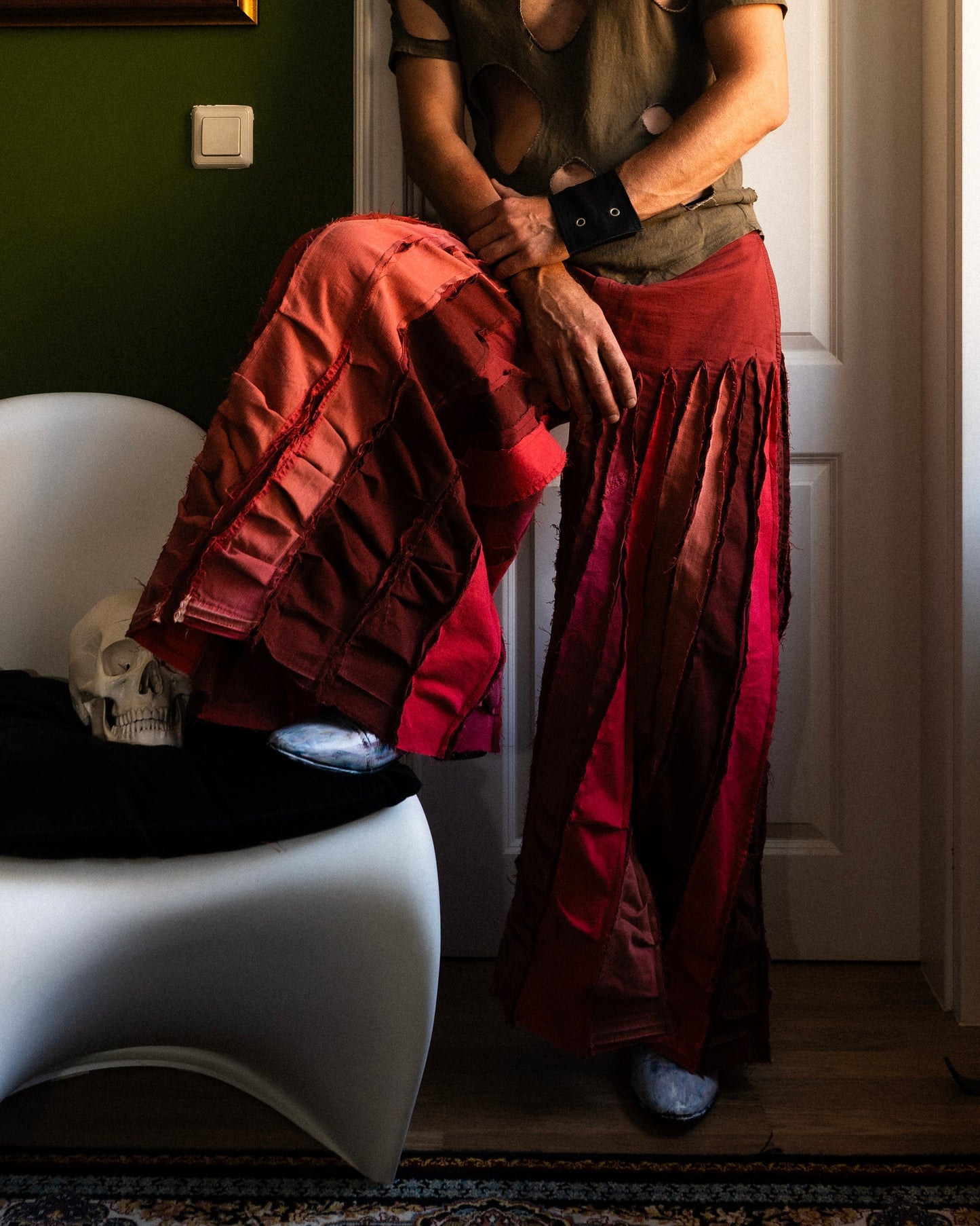 Red Quattro pants